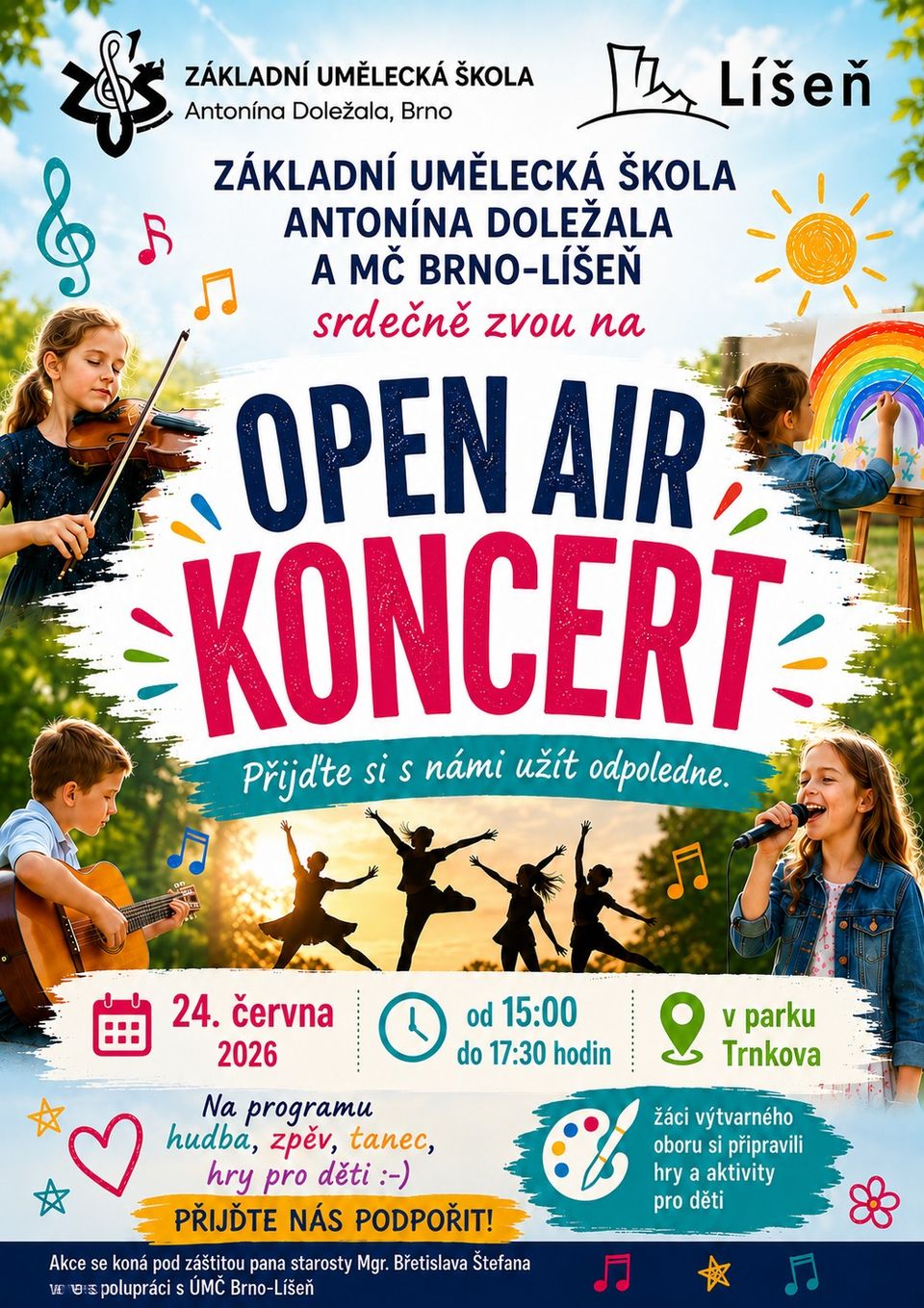 Pozv&aacute;nka na OPEN AIR KONCERT